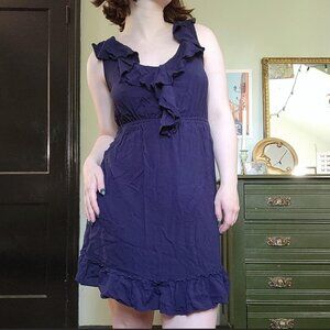 Casual navy blue dress